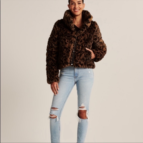 Abercrombie faux fur mini puffer - Picture 2 of 4